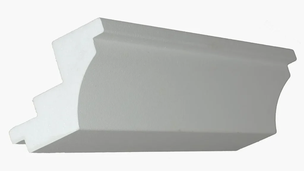 Traditional curved light coves moulding design providing elegant indirect ceiling lighting.