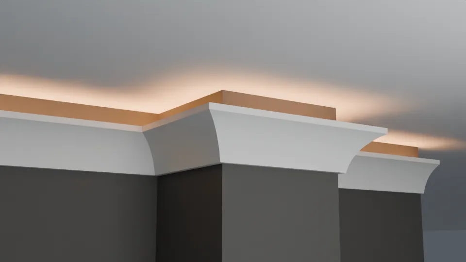 Traditional curved Cove Lighting